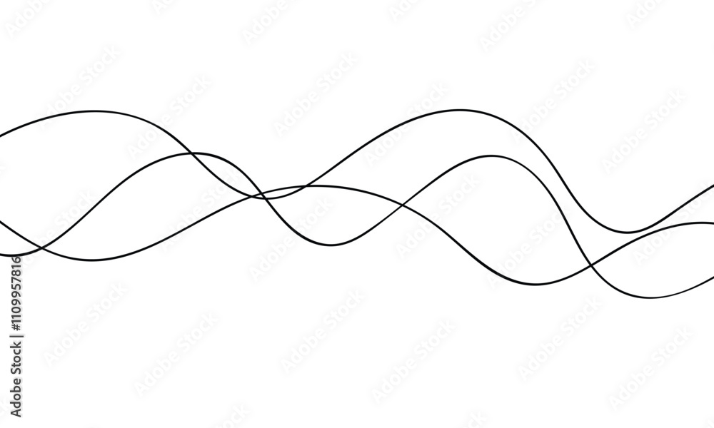 Aufkleber abstract wave line design can be used background.