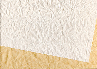 質感のある2つの紙の背景素材。エコな紙の素材