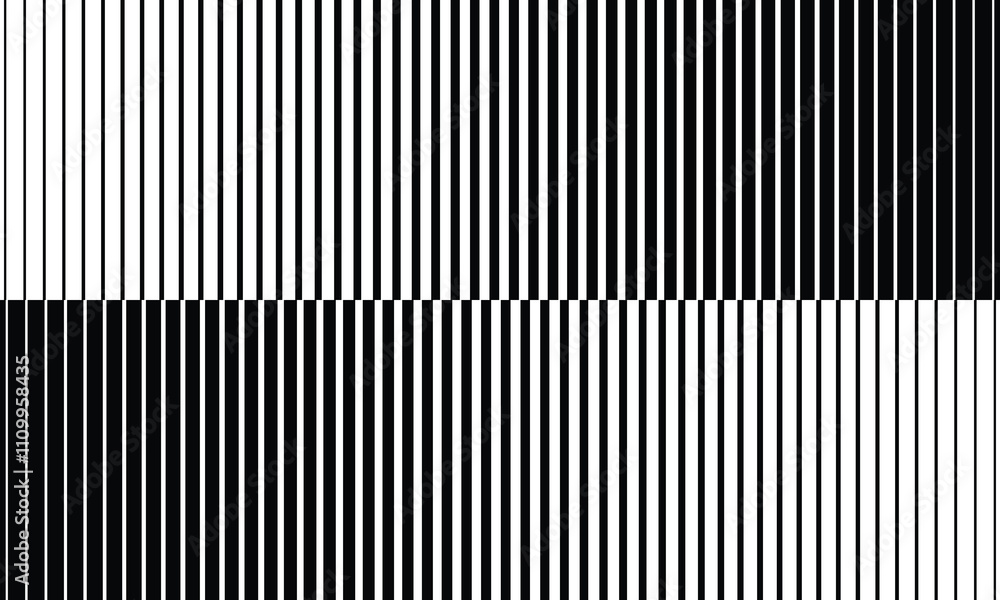 Aufkleber abstract monochrome geometric white big to small line pattern on dark can be used background.