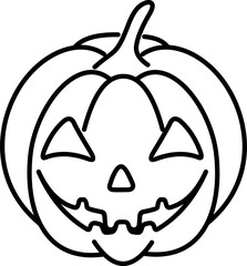 Halloween Pumpkin Line Style