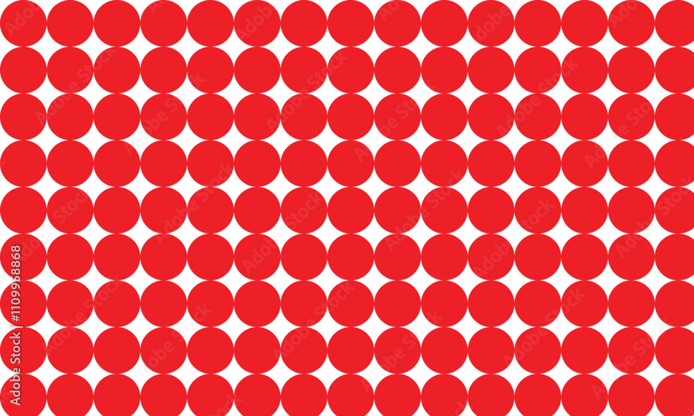 Poster abstract monochrome geometric red big dot pattern can be used background.