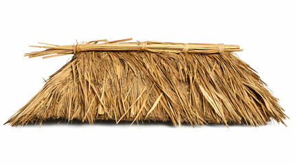 Thatching straw roof isolated on white background.with clipping pathThatching straw roof isolated on white background.with clipping path


