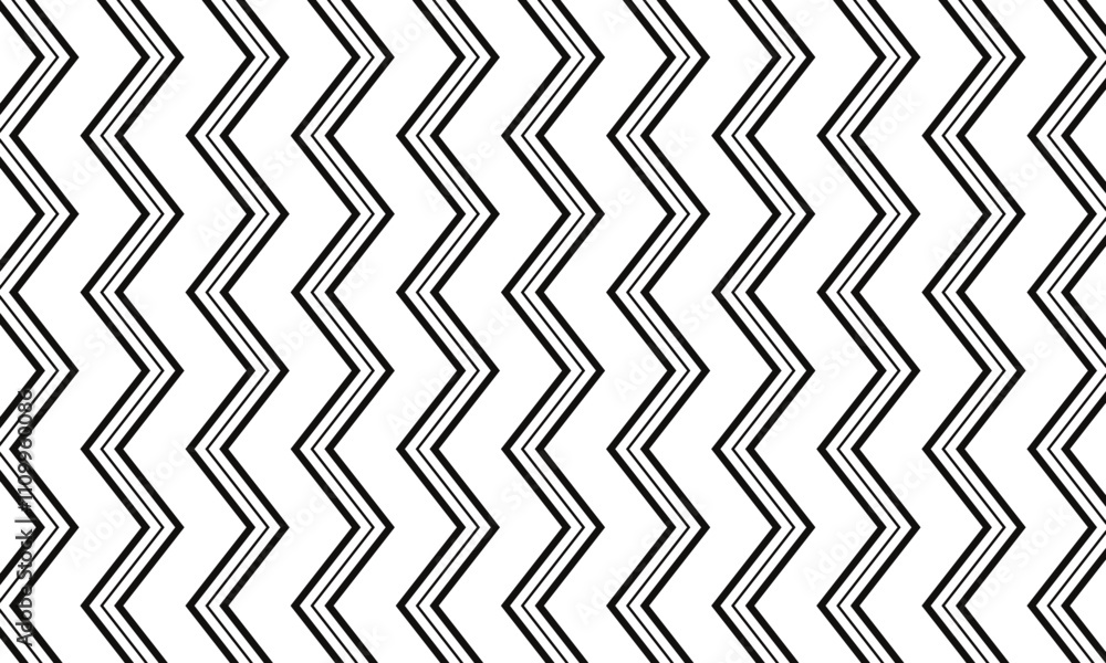 Poster abstract monochrome geometric line corner wave pattern can be used background.