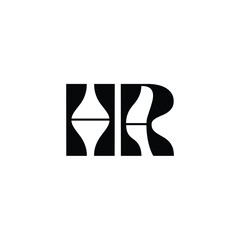 HA monogram logo design letter text name symbol monochrome logotype alphabet character simple logo