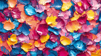 Vibrant colorful abstract art studio space digital image creative environment close-up view artistic expression