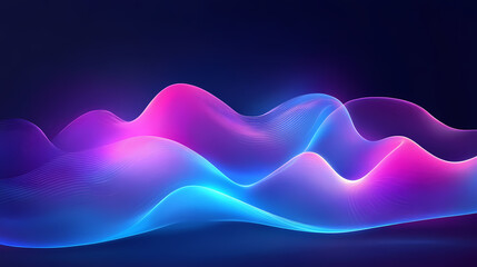 Abstract neon light background. Illuminated. Illustration