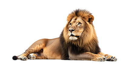 lion isolated on white background