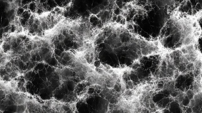 Abstract Black and White Veined Texture