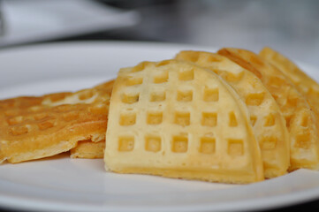 waffle , pastry or bread or homemade bakery