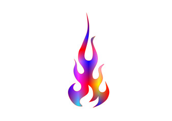 Fire colorful vector design













































