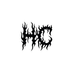 HC monogram logo design letter text name symbol monochrome logotype alphabet character simple logo