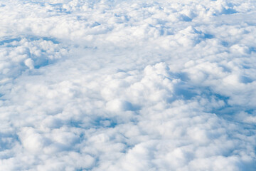 Obraz premium Beautiful view of blue sky with clouds at sunrise. Sky clouds background. Partly cloudy. Background cloud summer. Sky cloud clear with sunset. Natural sky