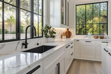 A modern kitchen 