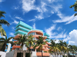 Art Deco building architecture. Architectural building. Art deco architectural district. Art Deco....