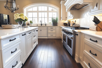 Fototapeta premium A modern kitchen 