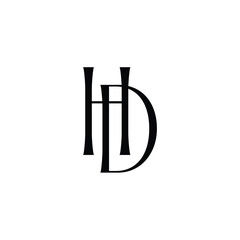 HD monogram logo design letter text name symbol monochrome logotype alphabet character simple logo