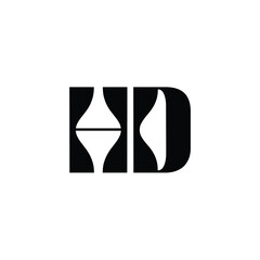 HD monogram logo design letter text name symbol monochrome logotype alphabet character simple logo