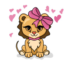 Lion with heart