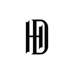HD monogram logo design letter text name symbol monochrome logotype alphabet character simple logo
