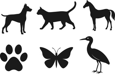 Animal Silhouette Collection vector design