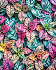 Foliage texture background beautiful colors