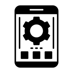 Gear Solid Icon Style