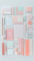 Soft Pastel Collection of Stationery Items