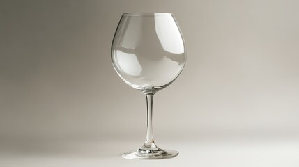 A wine glass is sitting on a table