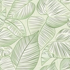 minimalistic leaf pattern in soft pastel tones adds a peaceful, nature inspired atmosphere, making it perfect for backgrounds in wellness or eco friendly designs.