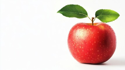 Apple image showing a single apple shot on studio settings