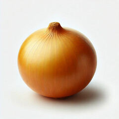 A yellow onion isolated on a white background.