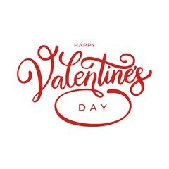 Happy Valentines Day typography, T-shirt concept art