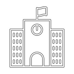 University icon in line style