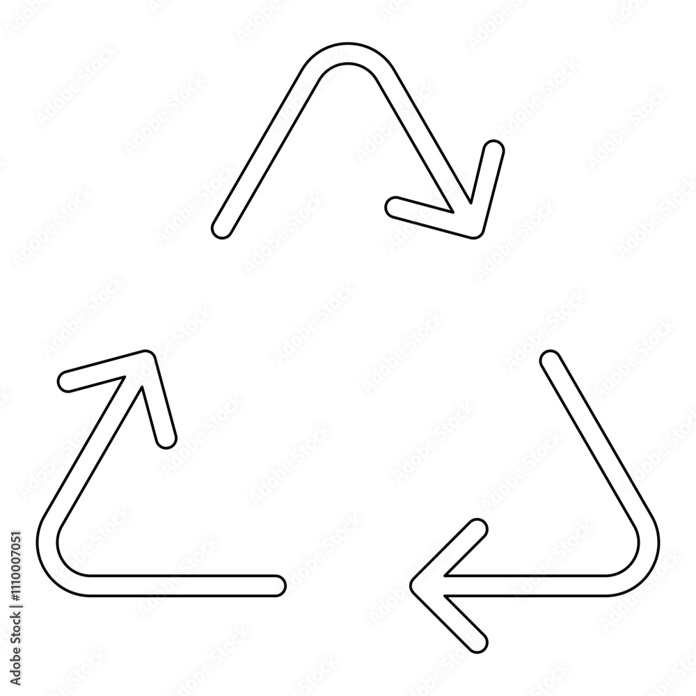 Poster refresh icon in line style