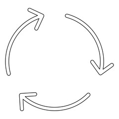 Refresh icon in line style