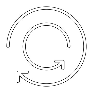 Refresh icon in line style
