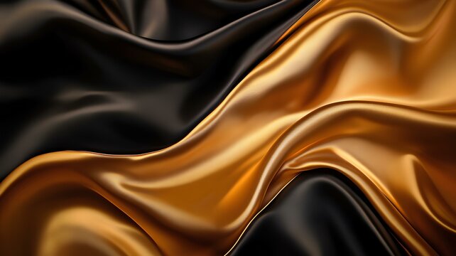 gold black satin background - Powered by Adobe