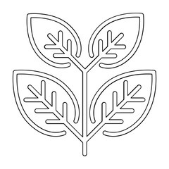 Tree, Sprout icon in line style
