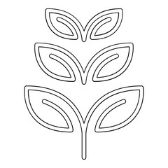Tree, Sprout icon in line style
