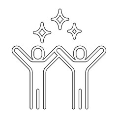 celebration icon in line style