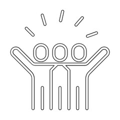 celebration icon in line style