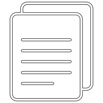 white documents outline clip art preview