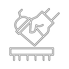 Cleaning icon in line style