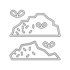 Sawage icon in line style