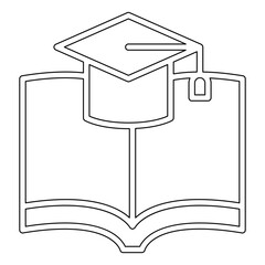 Education icon in line style