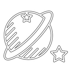 Astronomy icon in line style