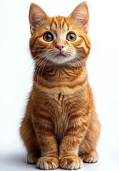Obraz premium Adorable Orange Kitten Sitting