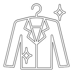 Clean suit icon in line style