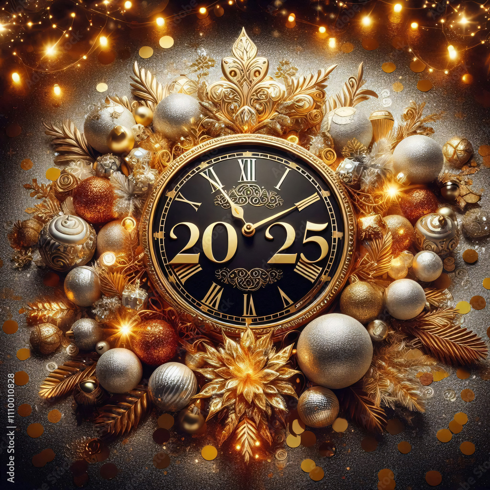 Wall mural 2025 New Year's Eve Countdown