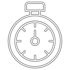 Stopwatch icon in line style